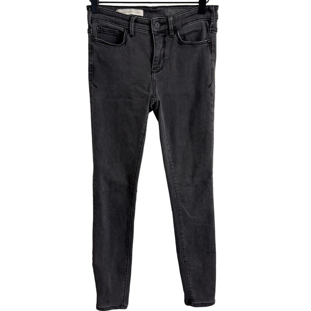 Anthropologie Pilcro and the Letterpress Black Skinny Jeans Size 25 / 0